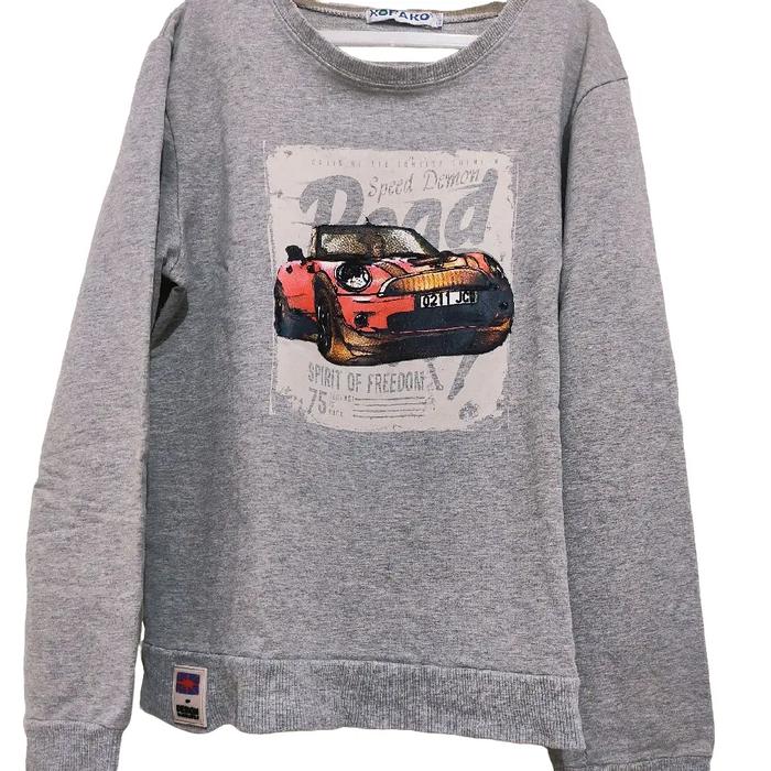 preloved sweater anak cowo motif cars
