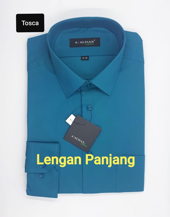 Alisan Reguler Kemeja Pria Tosca Reguler Lengan Panjang Polos Original Alisan