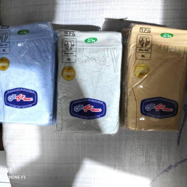 Promo 3 Pcs Celana Dalam Gt Man 705Bw / Cd Gt Man Babat 705 Bw / Cd Gt