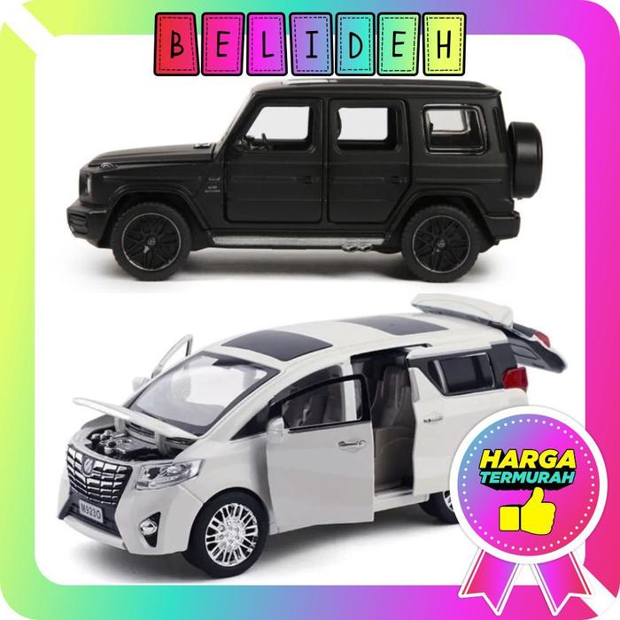 ☛BELIDEH☚ Diecast Mobil Toyota Alphard Vellfire Miniatur Mobil Lexus Mainan Pajangan T048