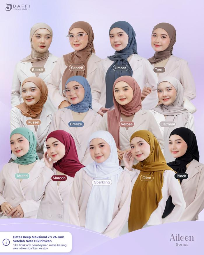 DAFFI HIJAB INSTAN / DAFFI AILEEN SERIES / DAFFI HIJAB AILEEN / HIJAB DAFFI PASTAN / DAFFI AILEEN SE