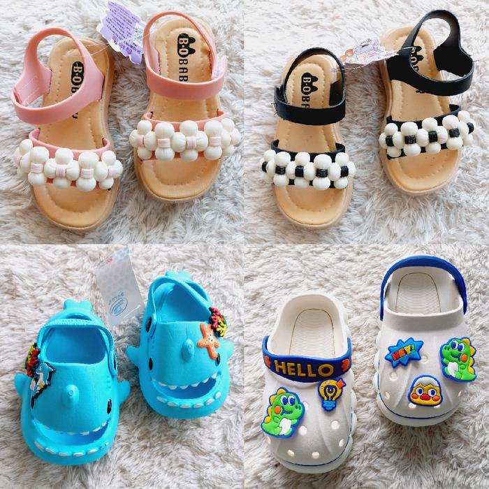 Sepatu Anak Cowok Cewek Import Dulux FL504 FL606 FL614 Sandal Baim Shark Ocean Hello Dino Bloum Flow