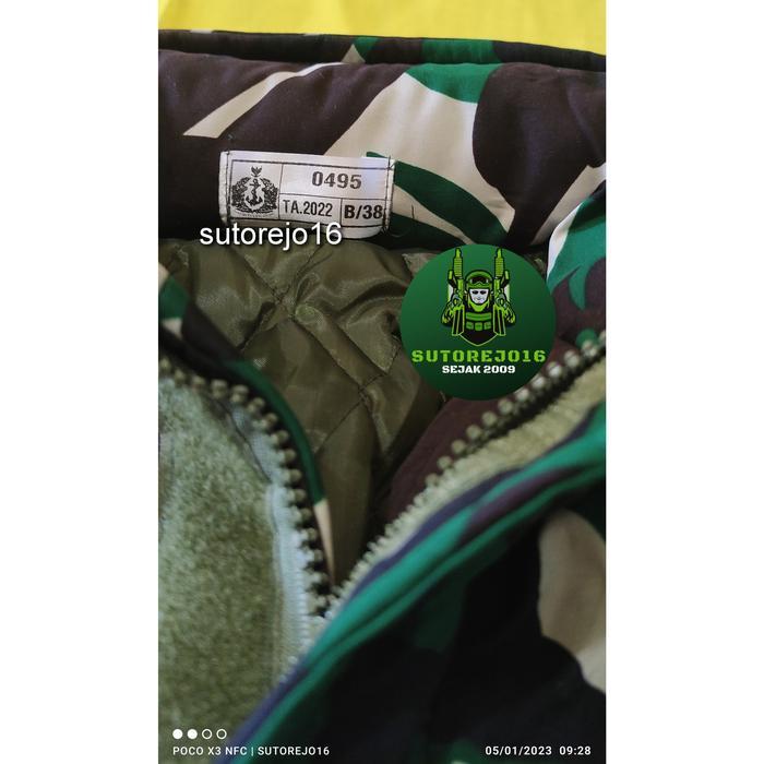 Jaket Parka Ambalat Aceh Loreng Malvinas Jatah Tni Al Tahun 2022 Terbaru