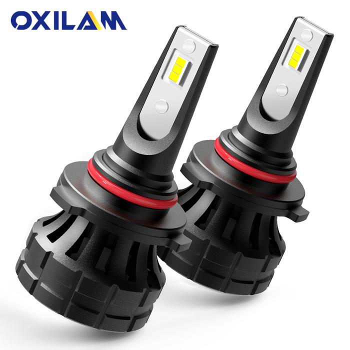 OXILAM 2X9005 HB3 Bohlam Lampu LED 12000LM 6000K Putih 9012(HIR2)