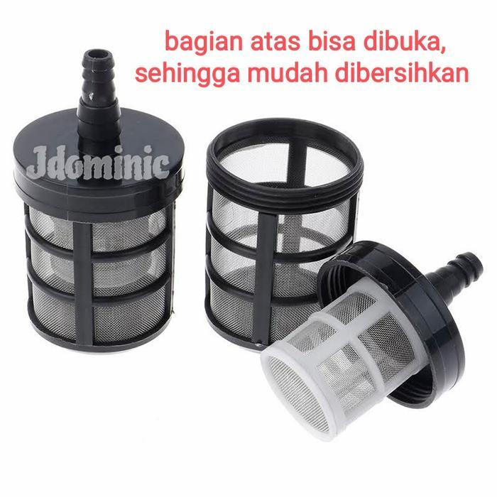 saringan selang air pompa DC 12V volt cuci steam filter saring 12 V