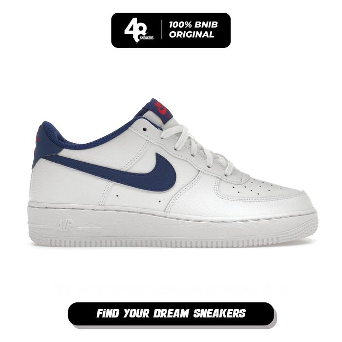 Sepatu Sneakers Wanita Nike A F 1 White Royal Blue (CT3839-101) Original