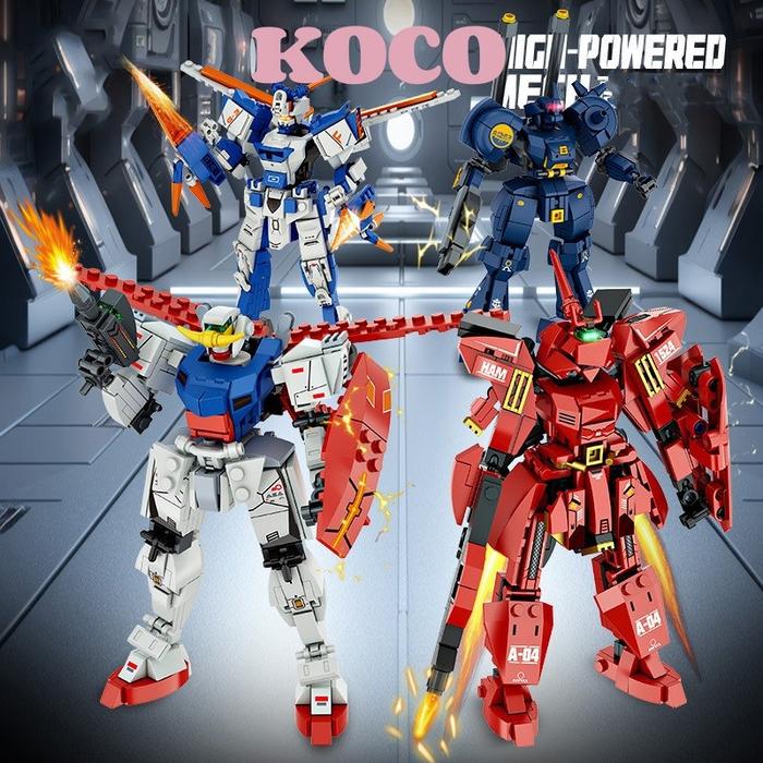 KOCO DIY Mainan Robot Balok Bata Mainan Edukasi Block Toys Anak Laki-laki