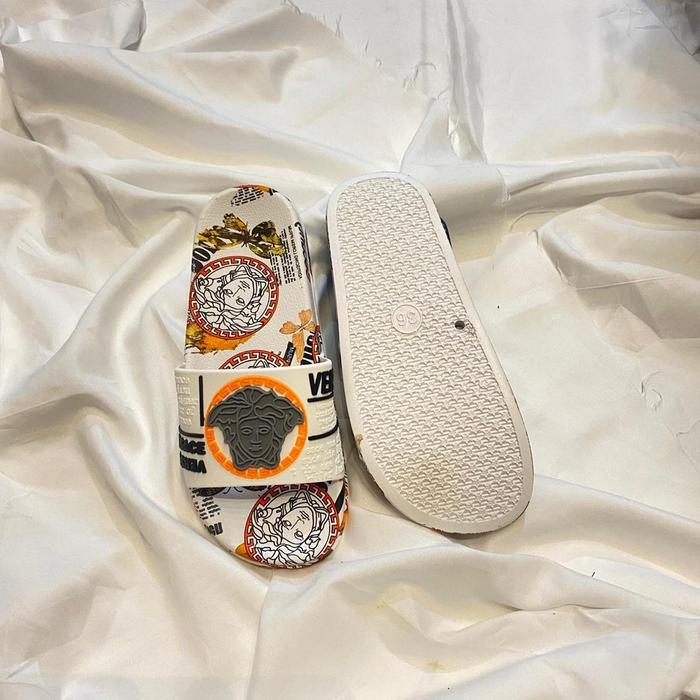 SANDAL SLIDE lMP0RT V3RS4C3 PUTIH MIX 36-45