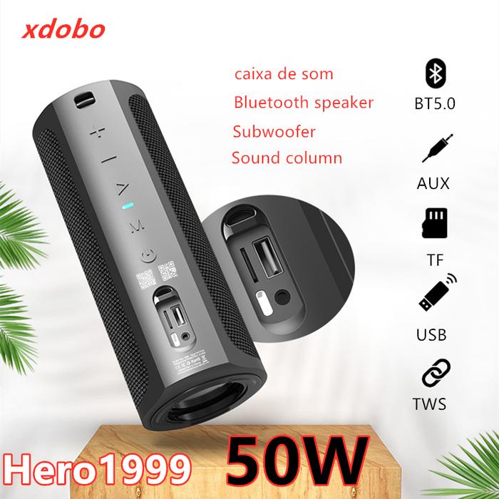 Xdobo Hero1999 Bluetooth Speaker 50W Portable Sound Column 6600mAh