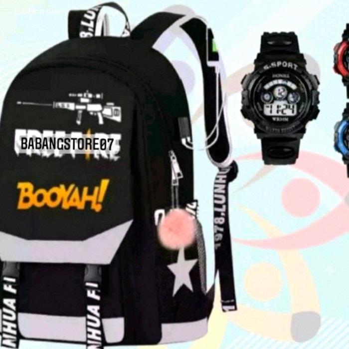 TAS SEKOLAH ANAK LAKI-LAKI TK-SD Ransel Fashion FreeFire Ransel Anak Laki-laki Bordir | Hot Item