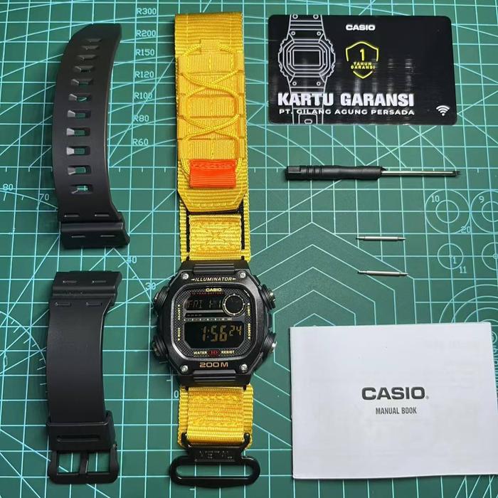 Modified Jam Tangan Pria MOD Casio DW 291H Jam Casio Murah Original LIMITED EDITION KANVAS MILITARY