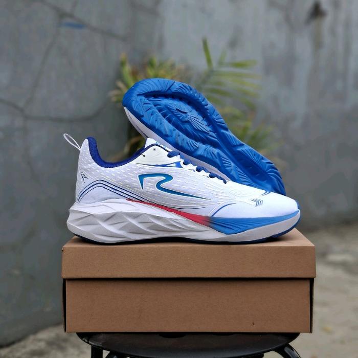 sepatu pria jumbo warna putih biru olahraga lari big size 50 49 48 47 46 45