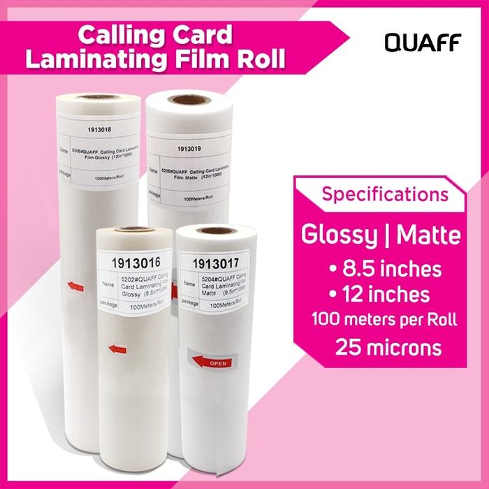 Plastik Laminating Panas Roll 30mic 32cm x100 m (Matte & Glossy) QUAFF BRAND( untuk mesin Laminating