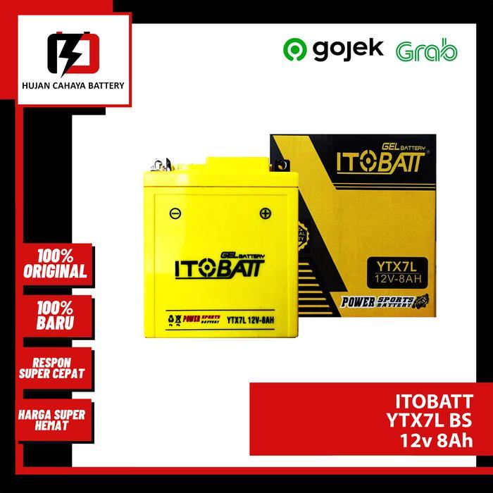 Aki Vespa LX 150 / Vespa LX125 / Vespa Sprint - ITOBATT YTX7L-BS MF