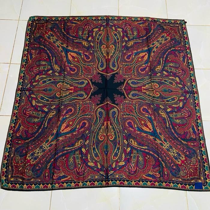 Etro Milano wool mix silk scarf