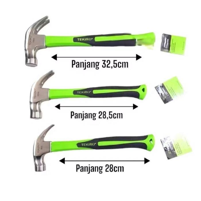 TEKIRO PALU KAMBING 8OZ 12OZ 16OZ (POLOS) WITH MAGNET CLAW HAMMER ORIGINAL 8oz/ 12oz / 16oz / TEKIRO