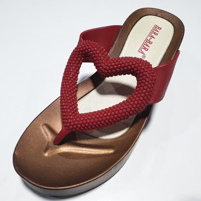 MJZB1955JLV BARA BARA ORIGINAL jelly sandal jepit wanita sendal japit karet import barabara cewek
