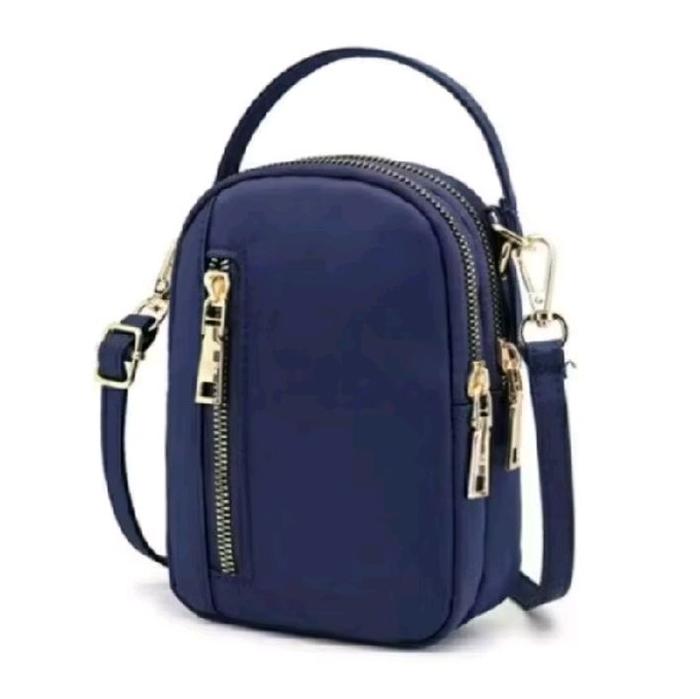 Tas Selempang Mini Cibao Motif polos / Tas Handphone cibao / Selempang Kapsul Wanita Slingbag
