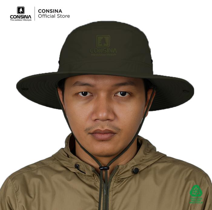 TOPI CONSINA SAFARI SUN HAT - OUTDOOR - TOPI LAPANGAN/ HIKING - TOPI BUCKET - MYADVENTURESTORE