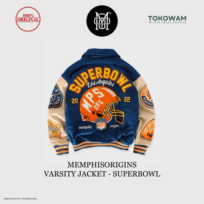 [ORIGINAL 100%] MEMPHISORIGINS VARSITY JACKET SUPERBOWL [LIMITED]