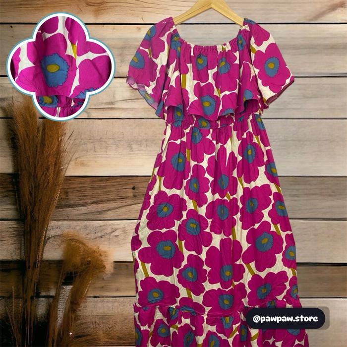 DASTER ZIPPER TALI SABRINA KUTUNG JUMBO BAHAN RAYON PREMIUM KARET DRESS WANITA BUSUI BUMIL  Tidur Pe