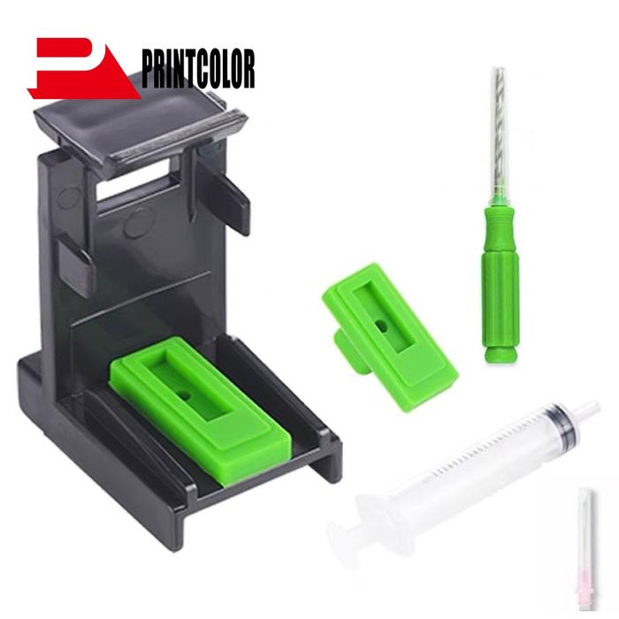 Ink Refill Cartridge Clip Rubber Pads Syringe Tool Kit Clamp For HP