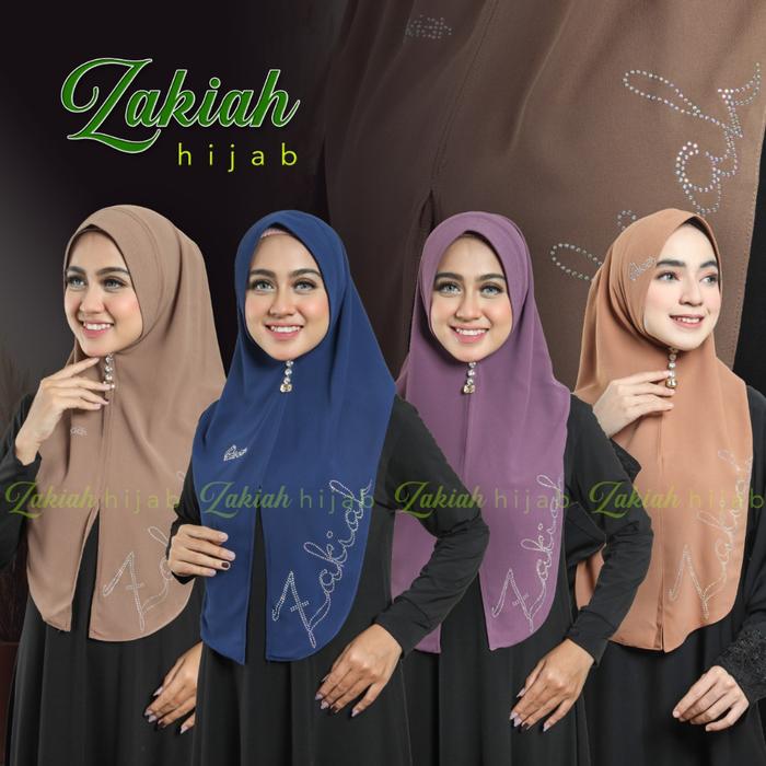 terlaris hijab hodie payet zakiah - original brand zakiah hijab