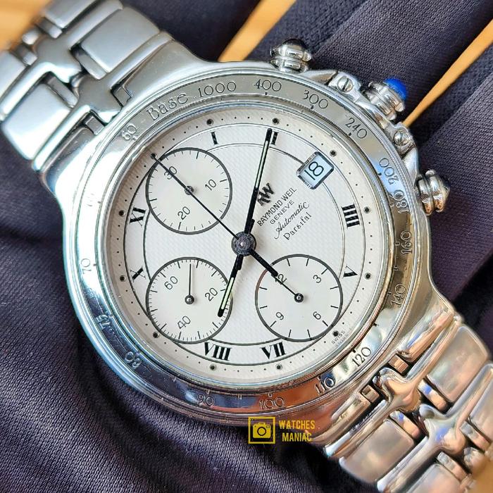 Jam Tangan Rare Luxury Original Raymond Weil Parsifal Chronograph Automatic Swiss Made