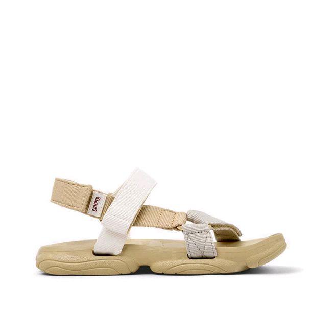 CAMPER Men's Sandals Karst Khaki Sandal Pria Original - Brown, dengan Desain Nyaman dan Tali Adjusta