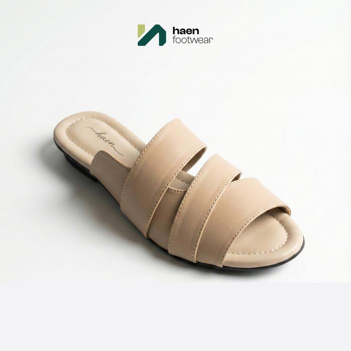 Haen La Barka - Sandal Selop Slip On Flat Wanita Cewek Cute Cantik dan Empuk