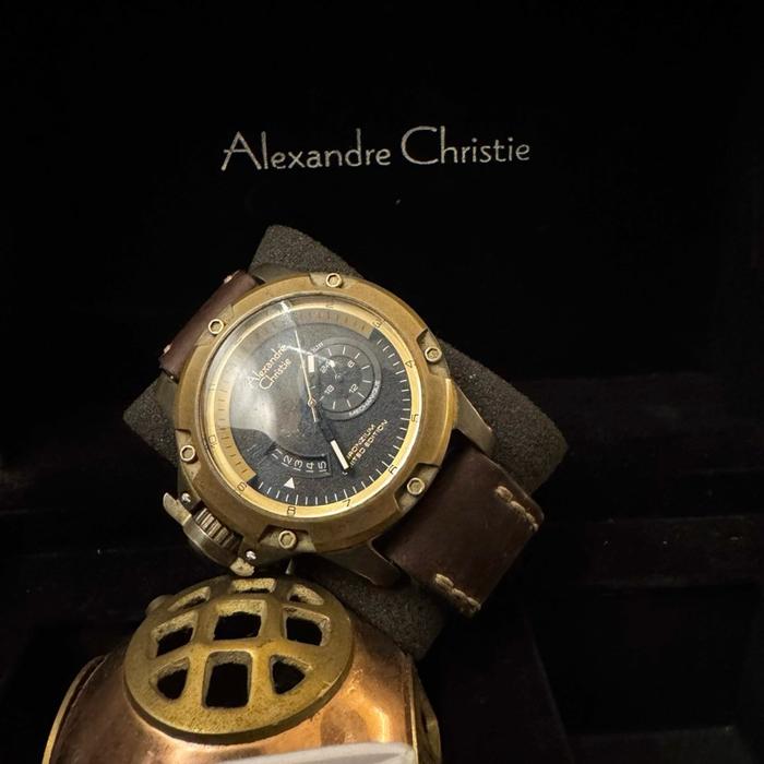 (USED) Alexandre Christie 6481MA Bronzium Limited Edition | Aksesoris Pria Jam Tangan Pria