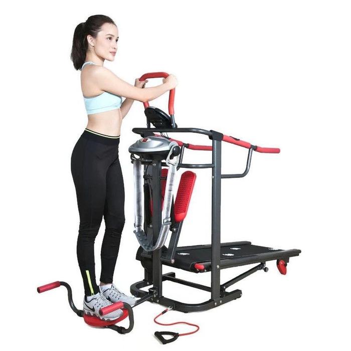 TREADMILL MANUAL MULTIFUNGSI TL-004 AG ALAT FITNESS ALAT GYM TREADMILL