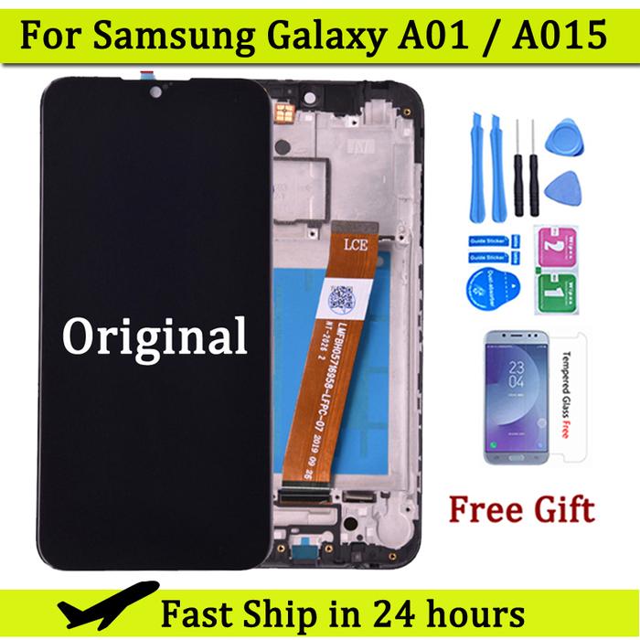 Original For Samsung Galaxy A01 A015 A015F LCD display With Touch