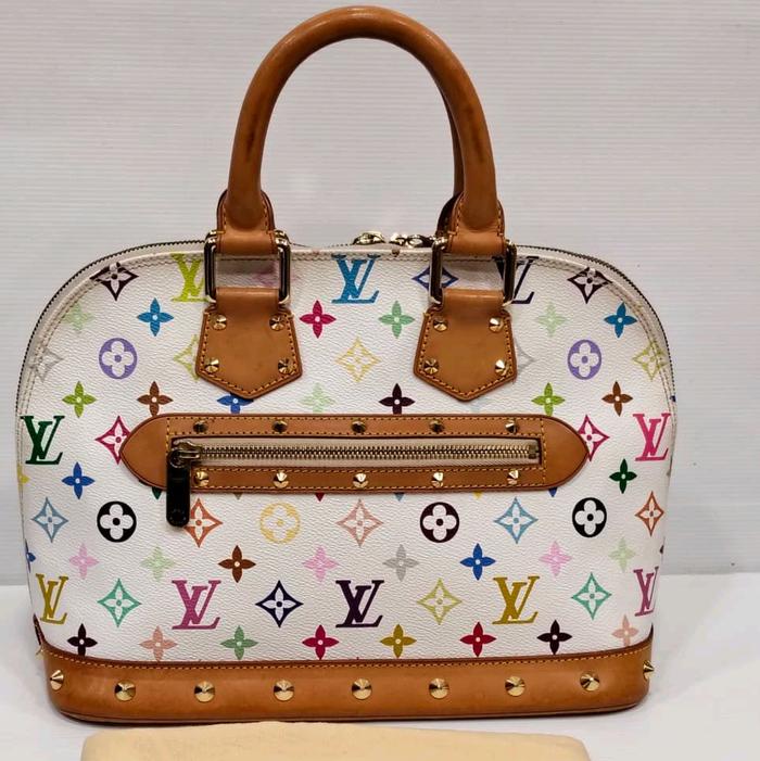 Tas Wanita Louis Vuitton LV Alma Multicolor White 2008