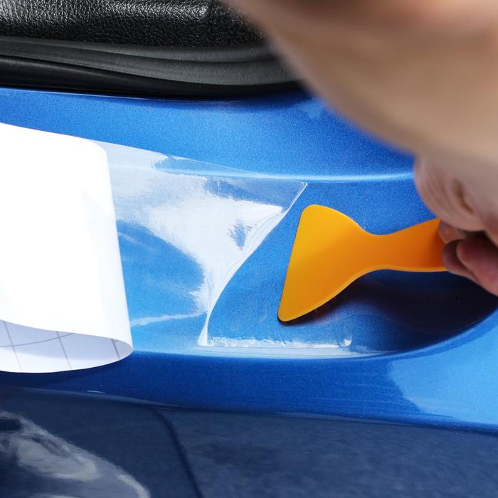 Car Tail trunk Rear Bumper Protector Carbon fiber Sticker For Mazda 2