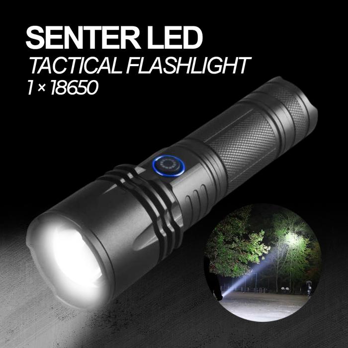 BESTSUN Senter LED XHP50 Tactical Waterproof IP65 1500 Lumens - P50
