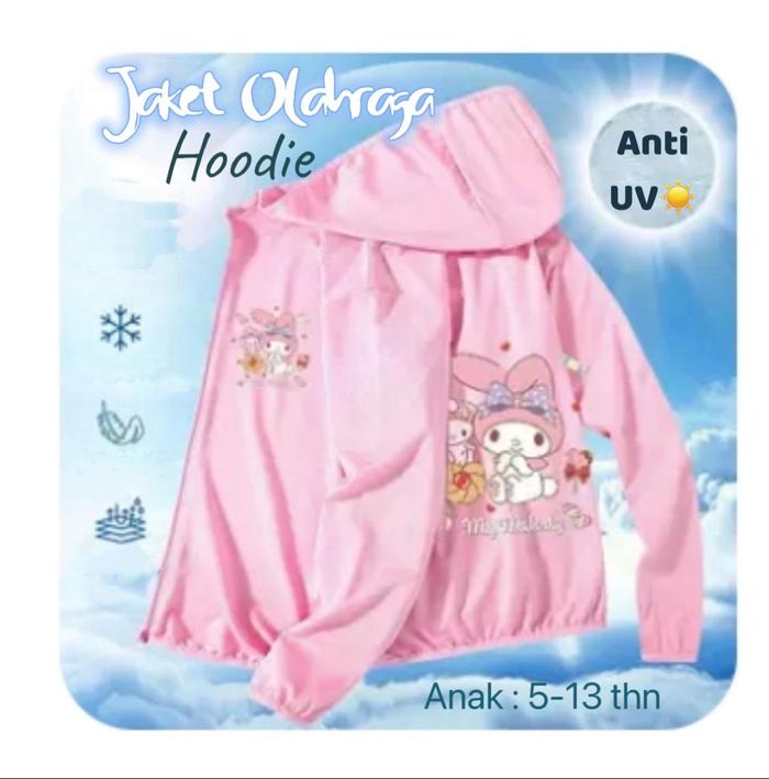 Jaket Anak Perempuan KIDS outer Cooling/ bahan Dingin Lapisan bahan SunBlock melindungi dari sinar U