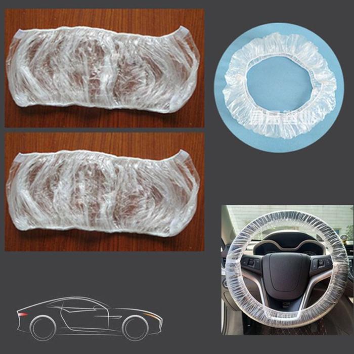 New 100pc Universally Car Disposable Plastic Steering Wheel