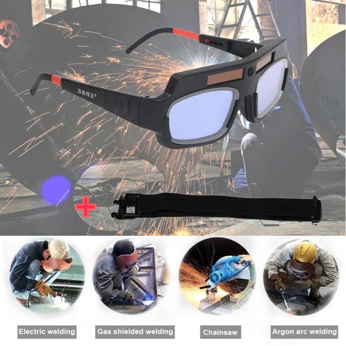 Welding glasses Kacamata Las Menggelap Otomatis Kacamata Las Anti Silau Kacamata Ganti Warna Otomati