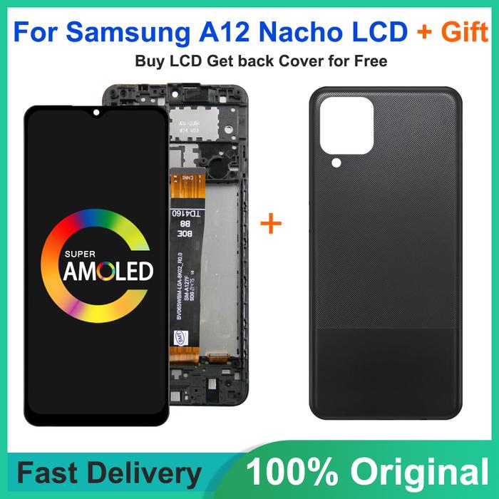 6.5" Original For Samsung Galaxy A12 Nacho SM-A127F A127 LCD with