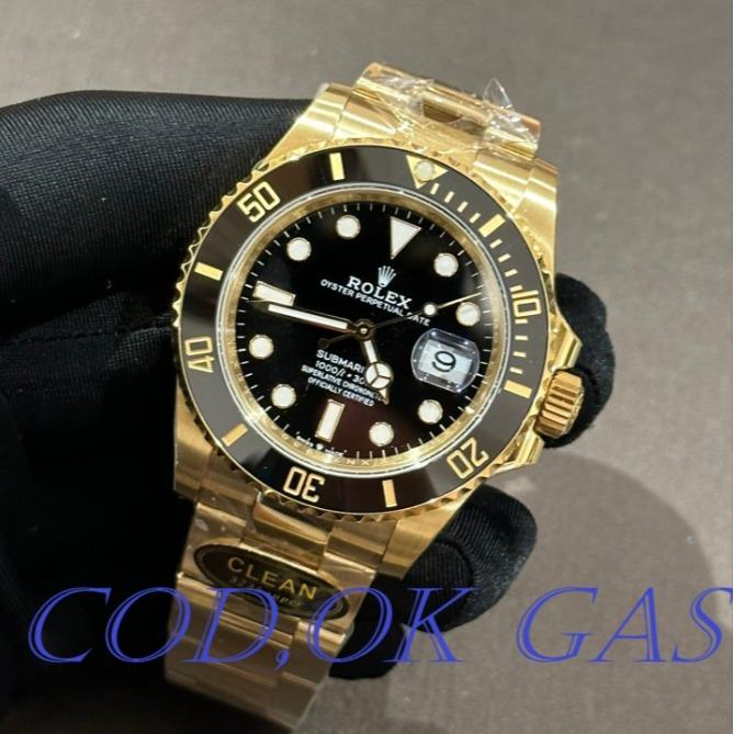 COD OK GAS SWISS TIER 5RolexSubmariner Watch Black Dial Clean Factory 40mm
