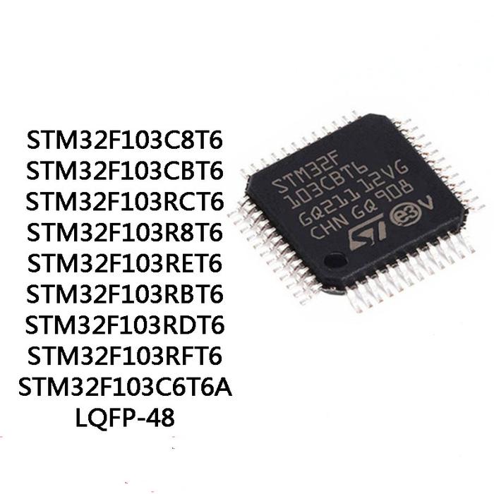 2Pcs STM32F103C8T6 STM32F103CBT6 STM32F103RCT6 STM32F103R8T6