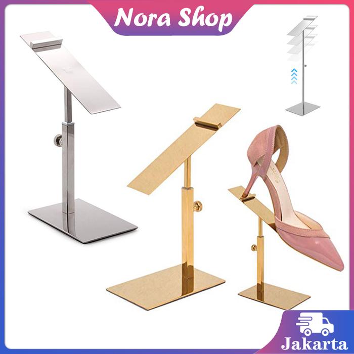 Rak Display Sepatu Stainless Steel / Premium Shoe Display Stand