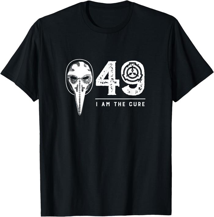 SCP-049 Daerah Dokter SCP Foundation - I Am The Cure Shirt T-Shirt Black M-4XL