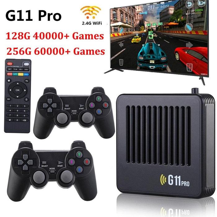 G11 Pro Video Game Console 256G Built-in 60000 Game Box TV Stick