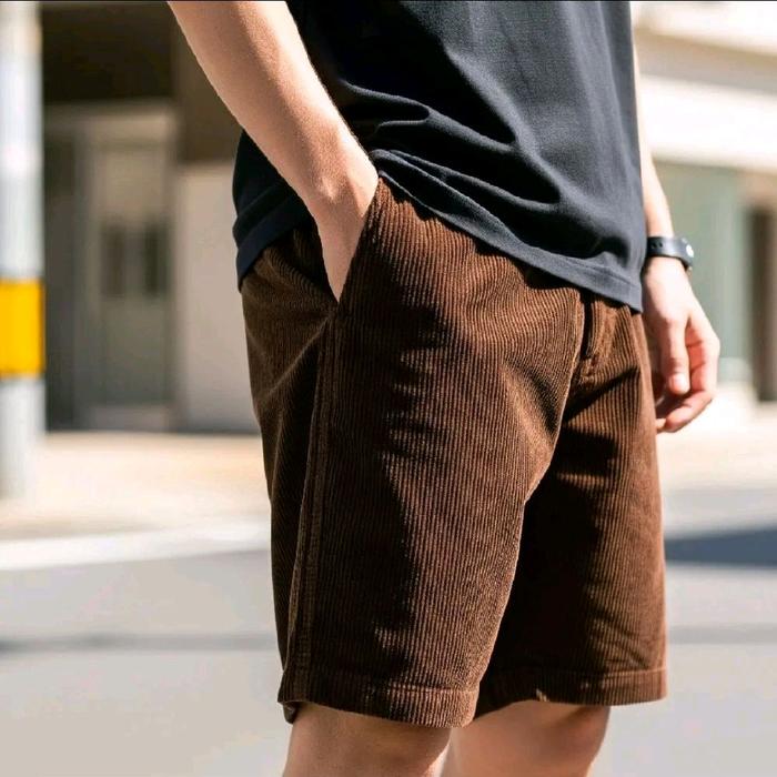 Best Seller Celana Pendek Corduroy Premium Short Pria/Wanita Unisex Vintage Keren Surfing Casual Dis