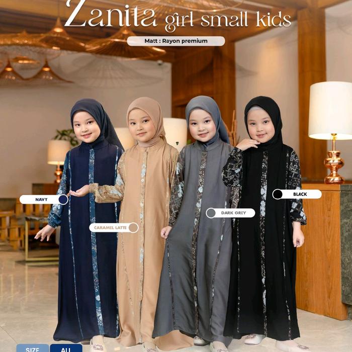 Gamis Anak Sarimbit Ghina fashion Zanita  Girl small kids