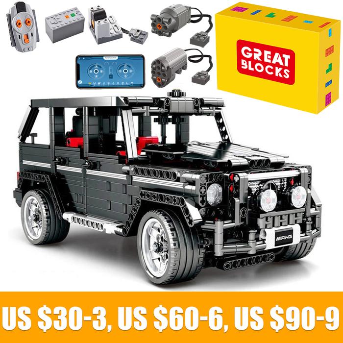 Technical Car APP Remote Control G500 City Moter Power Bricks