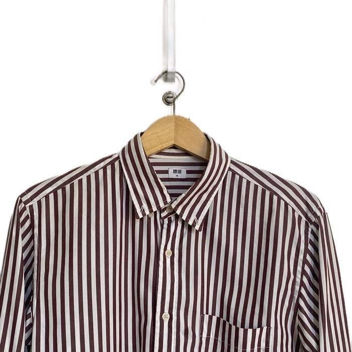Kemeja panjang uniqlo size M good condition no min jarang pakai. cocok untuk acara formal/non formal