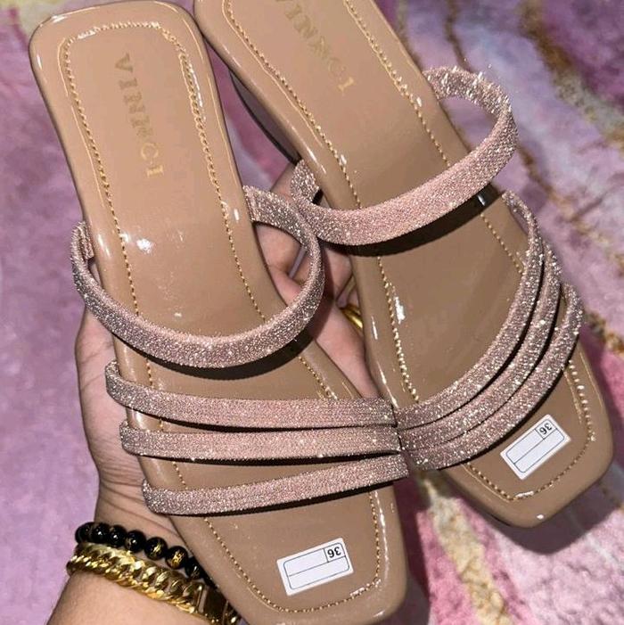 Sendal Pesta Wanita Haktahu Tali Gliter Premium Vincci Grosir Medan - Cewek